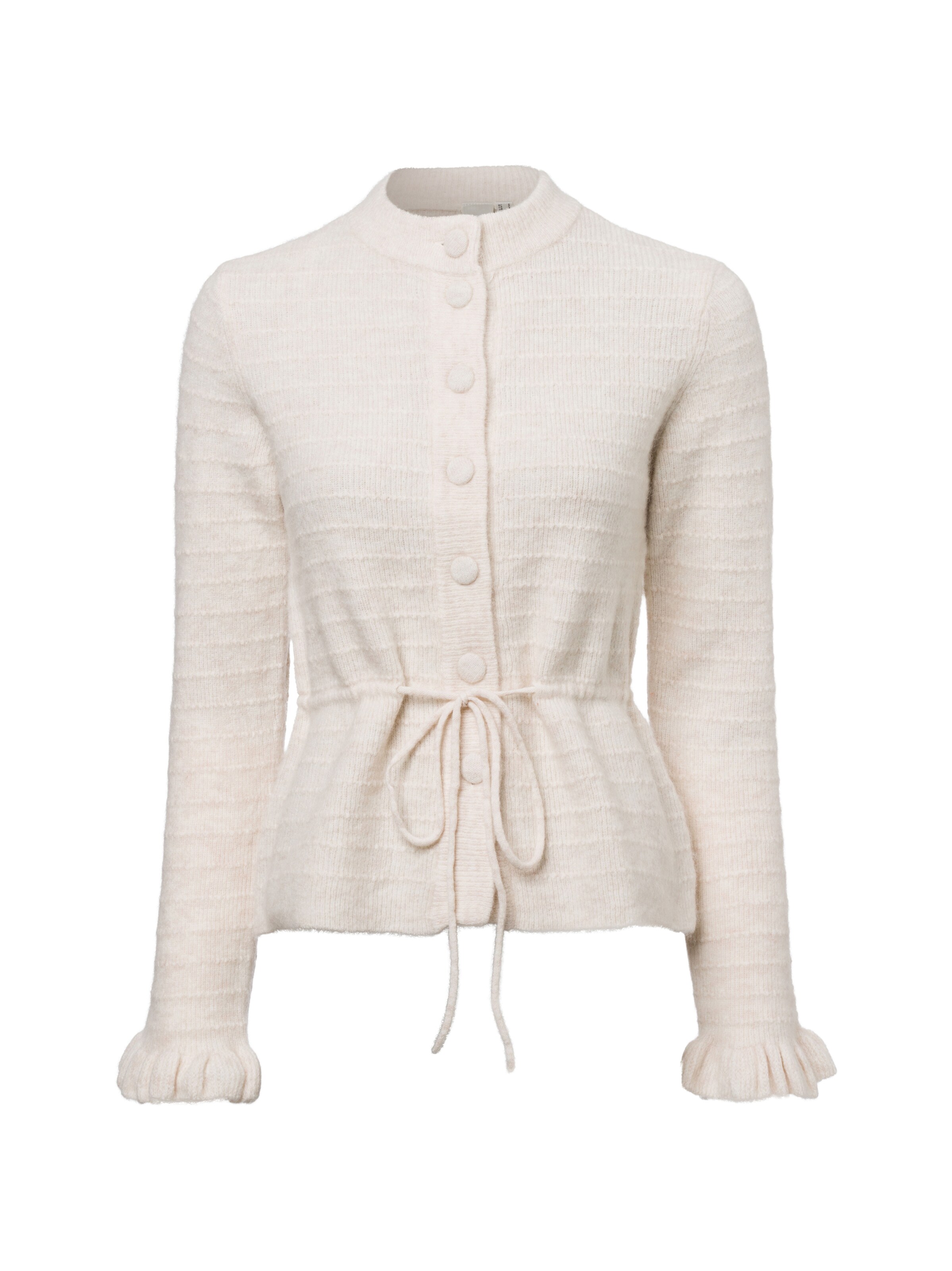 YAS Strickjacke in Beige: Vorderseite