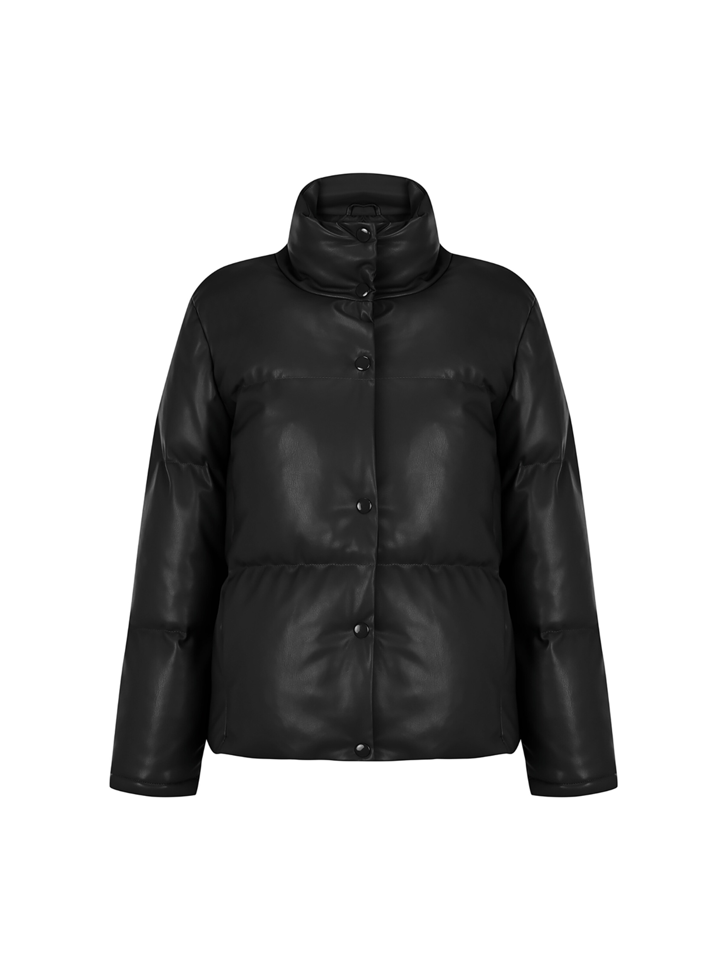 FRESHLIONS Winterjacke 'Olena' in Schwarz: Vorderseite
