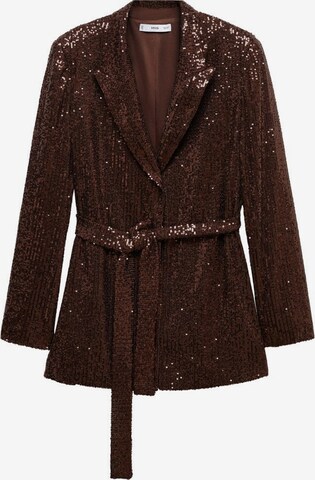 MANGO Blazer 'XLENJUEL' in Brown: front