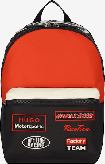 HUGO Backpack 'Leon Rucksack' in Mixed colors / Orange / Black, Item view
