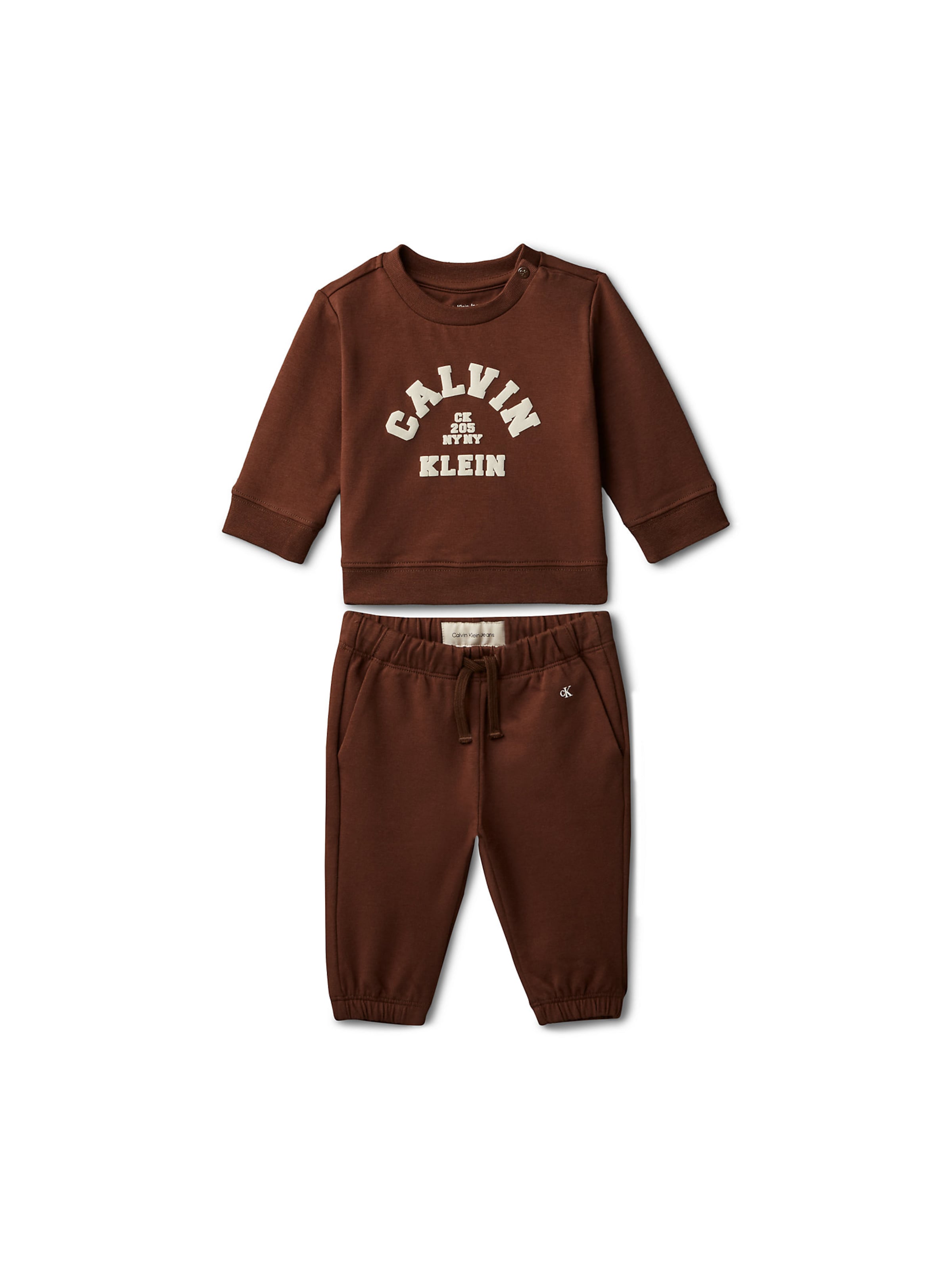 Calvin Klein Jeans Jogginganzug in Braun: Vorderseite