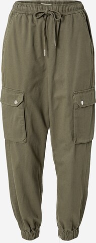 Regular Pantalon cargo Oasis en vert : devant