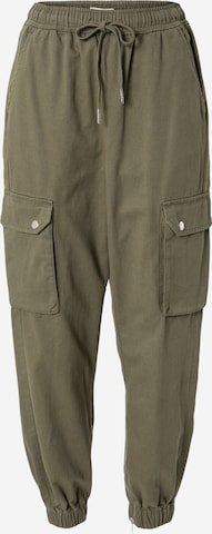 Regular Pantalon cargo Oasis en vert : devant