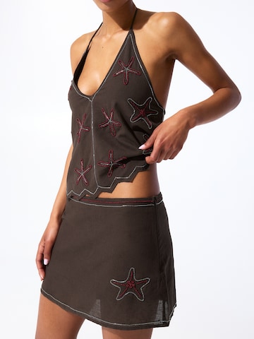 Jupe Pull&Bear en marron