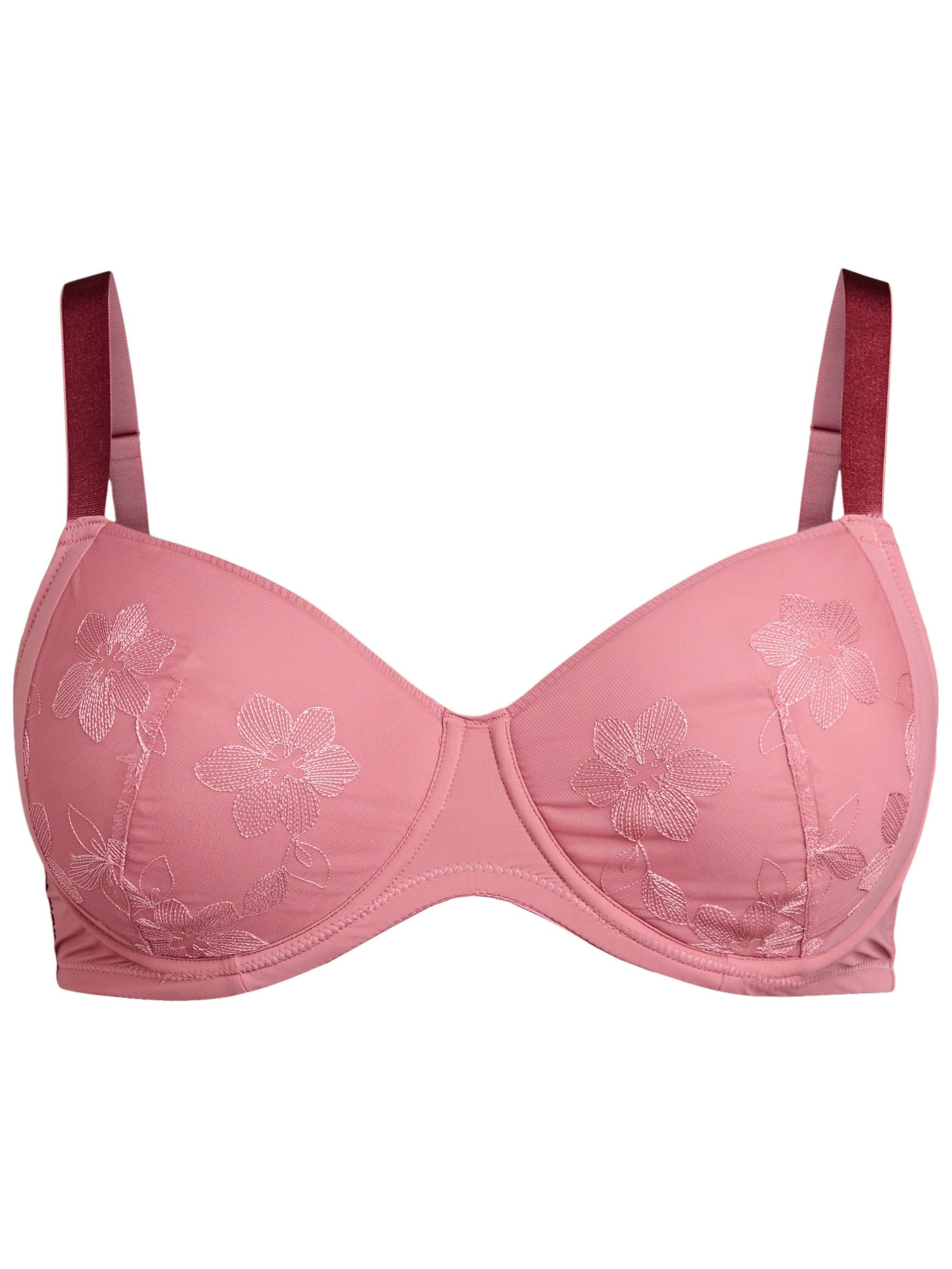 Devoted by Zizzi T-särgi Rinnahoidja 'Linett', värv roosa: eest vaates