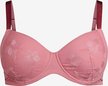 rožinė Devoted by Zizzi Marškinėliai Liemenėlė 'Linett': priekis