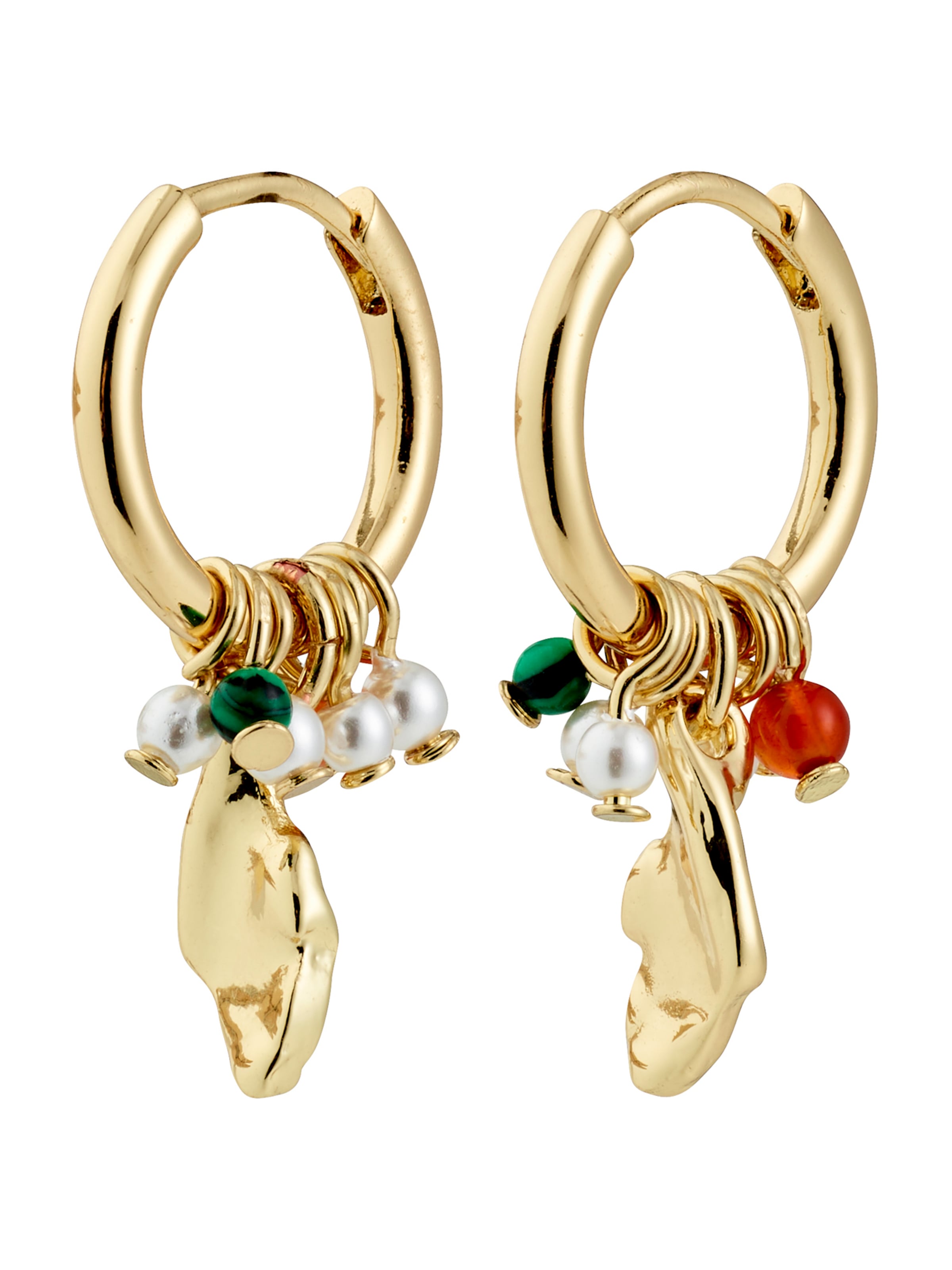 Pilgrim Σκουλαρίκια 'Sense' σε χρυσό: μπροστά