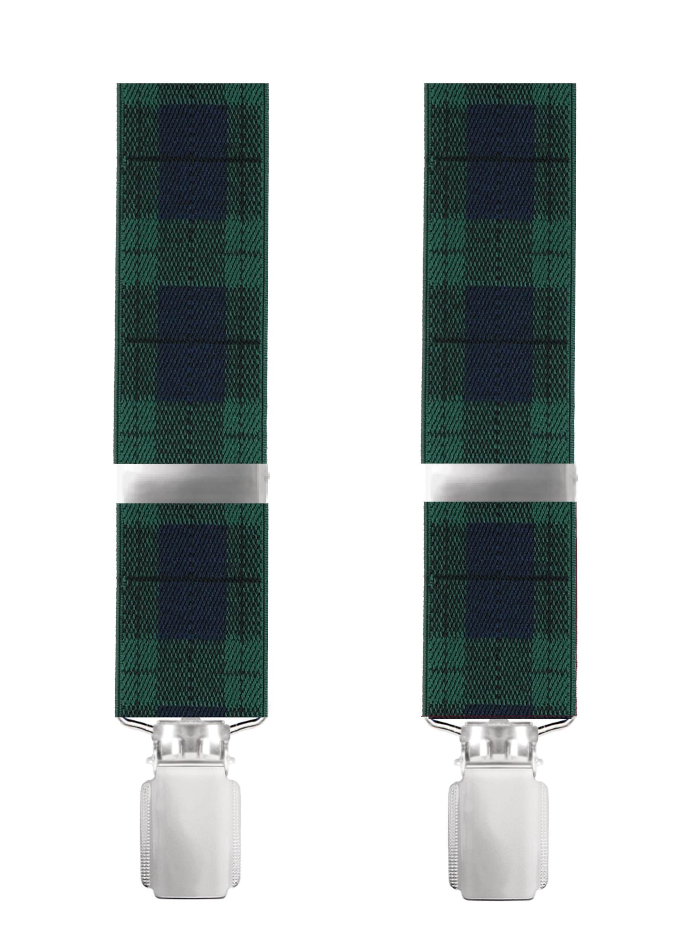WILLEN Suspenders 'Karo' in Green