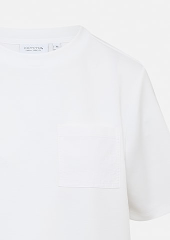 T-shirt comma casual identity en blanc