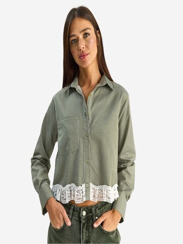 Camicia da donna di Bianco Lucci in verde