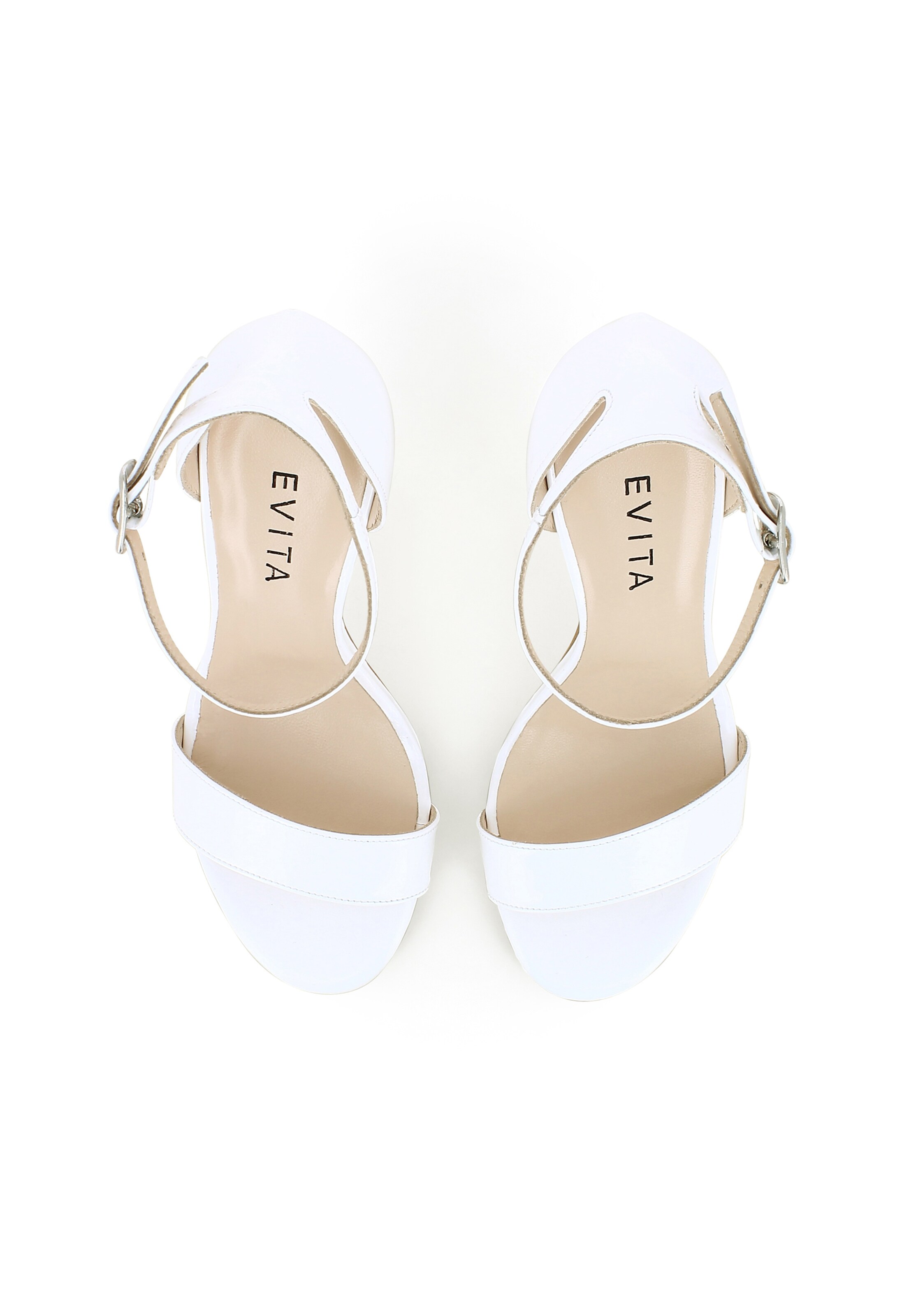 EVITA Strap sandal 'EVA' in White