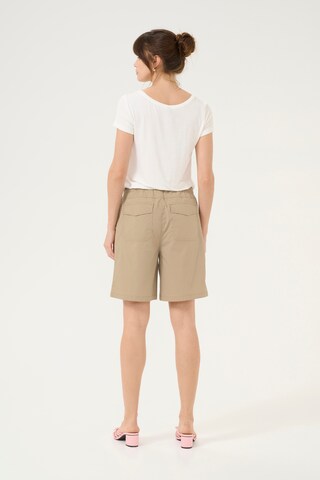 CULTURE Regular Shorts 'Halina' in Beige