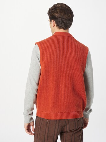 LEVI'S ® Knit Cardigan 'Rincon Button Down Vest' in Red