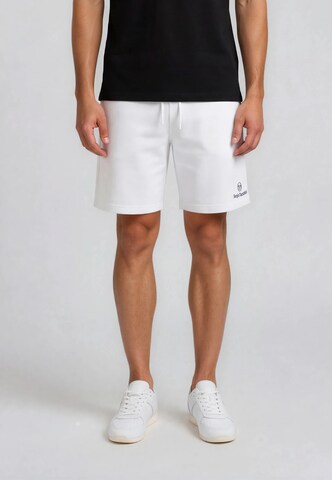 Sergio Tacchini Loose fit Trousers 'Rob 024' in White: front