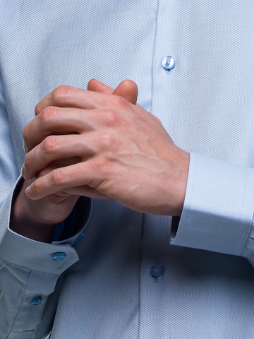 Slim fit Camicia business 'Twill' di Vercate in blu