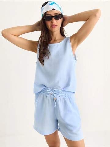 Pantalons de tailleur Bianco Lucci en bleu