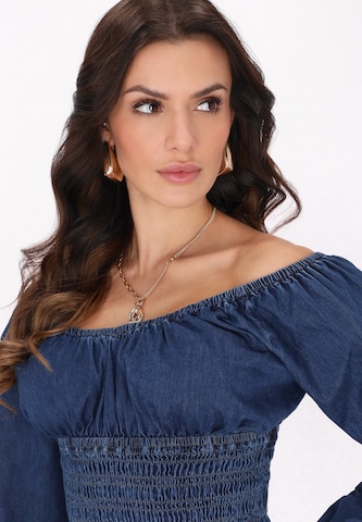 faina Blouse in Blauw