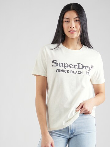 Superdry T-Shirt in Beige: predná strana