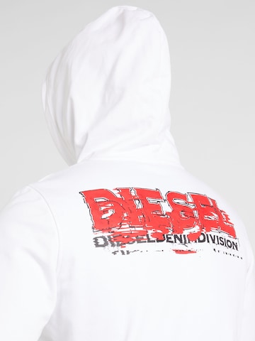 DIESEL Sweatshirt 'GINN' in White