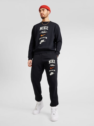 Nike Sportswear Sweatshirt 'Club' in Zwart