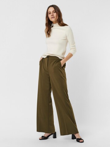 Wide leg Pantaloni cu dungă 'Berta' de la VERO MODA pe maro