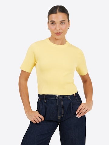 BRAVE SOUL Shirt in Geel: voorkant