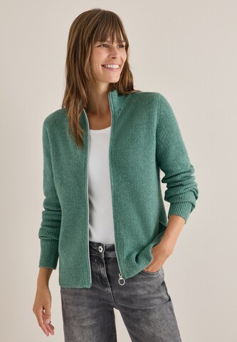 CECIL Knit Cardigan in Green: front