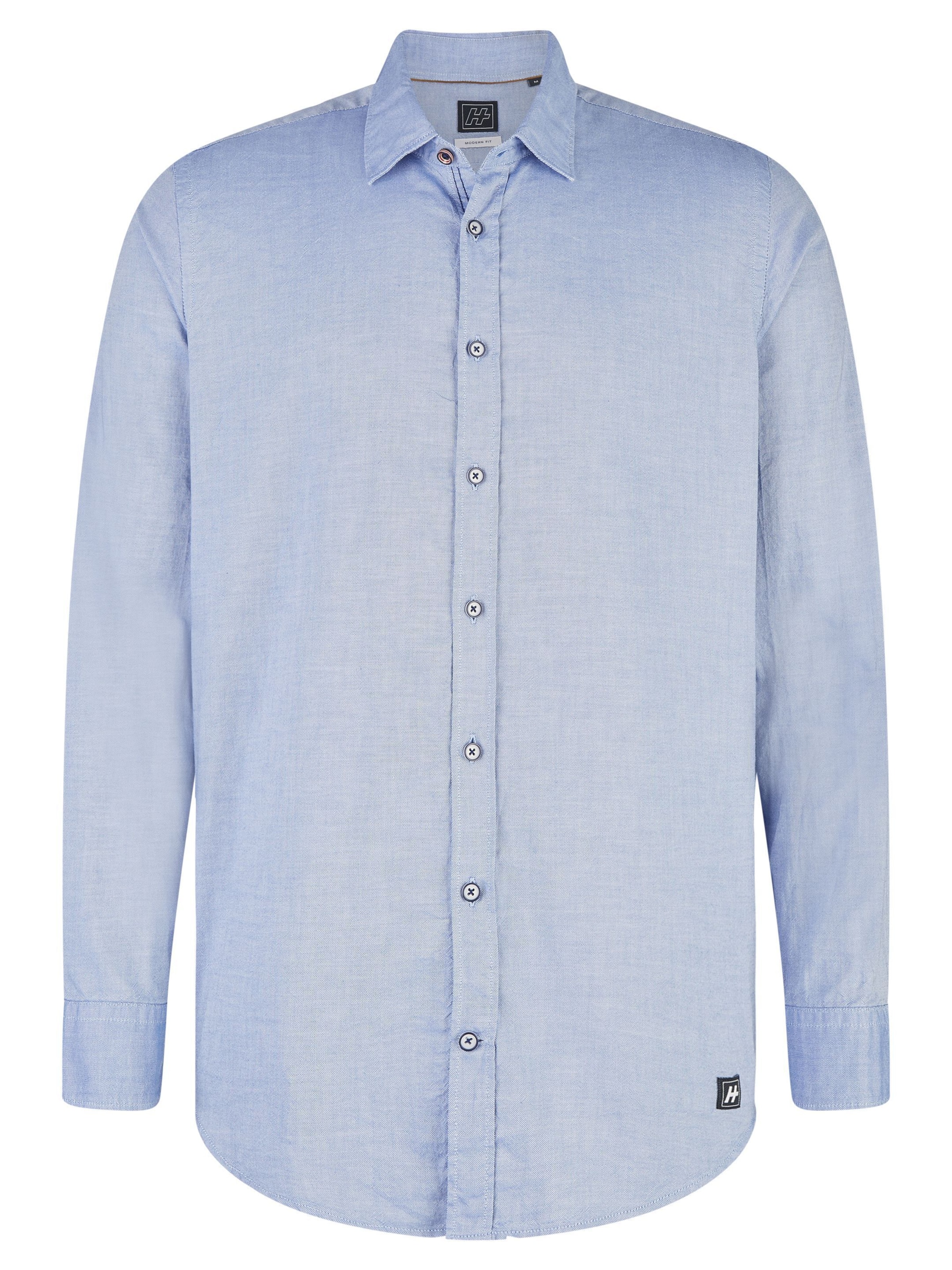 Coupe regular Chemise business HECHTER PARIS en bleu : devant