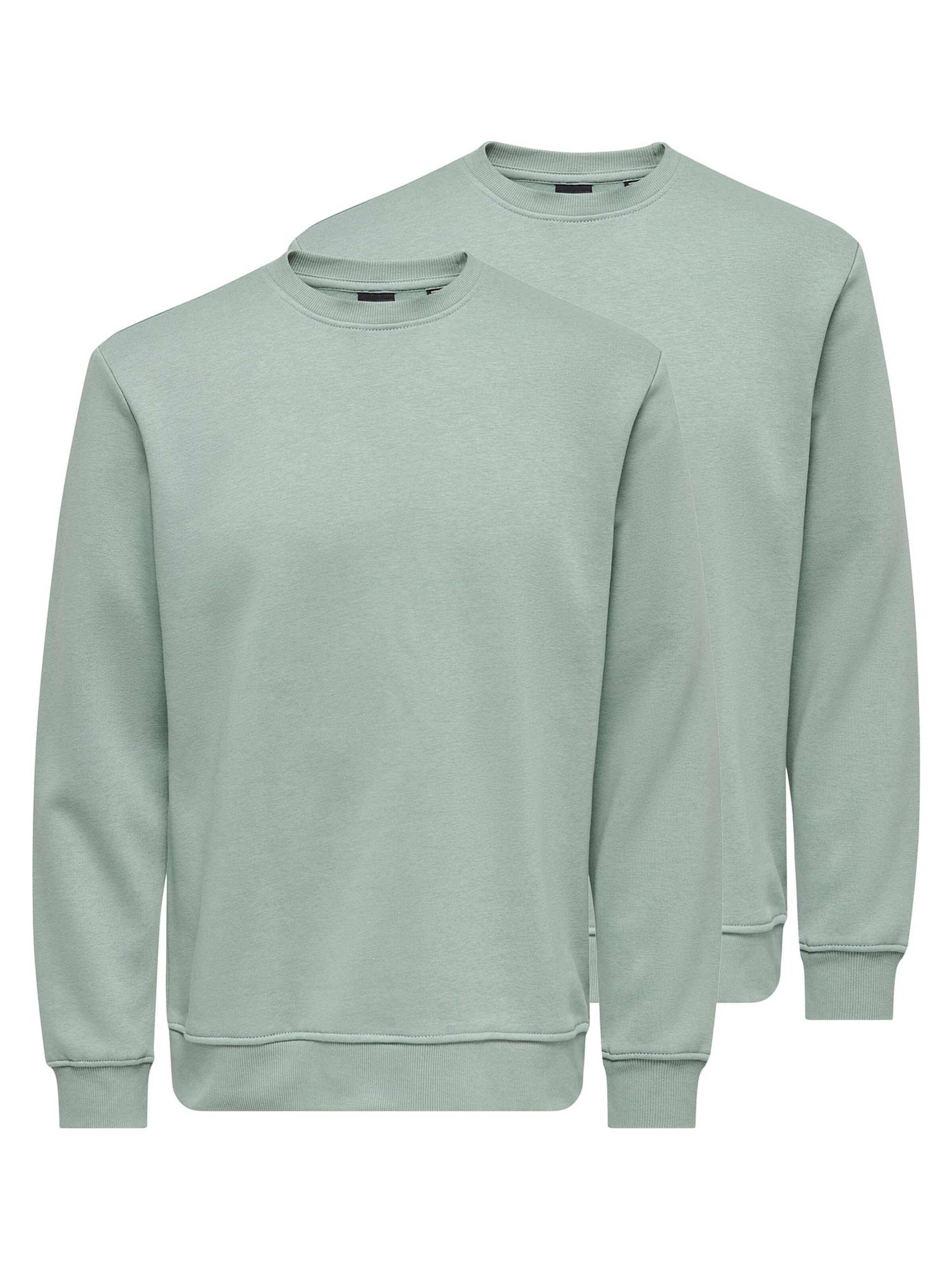 Only & Sons Sweatshirt 'Connor'‌‌‌‌ in türkis, Produktansicht
