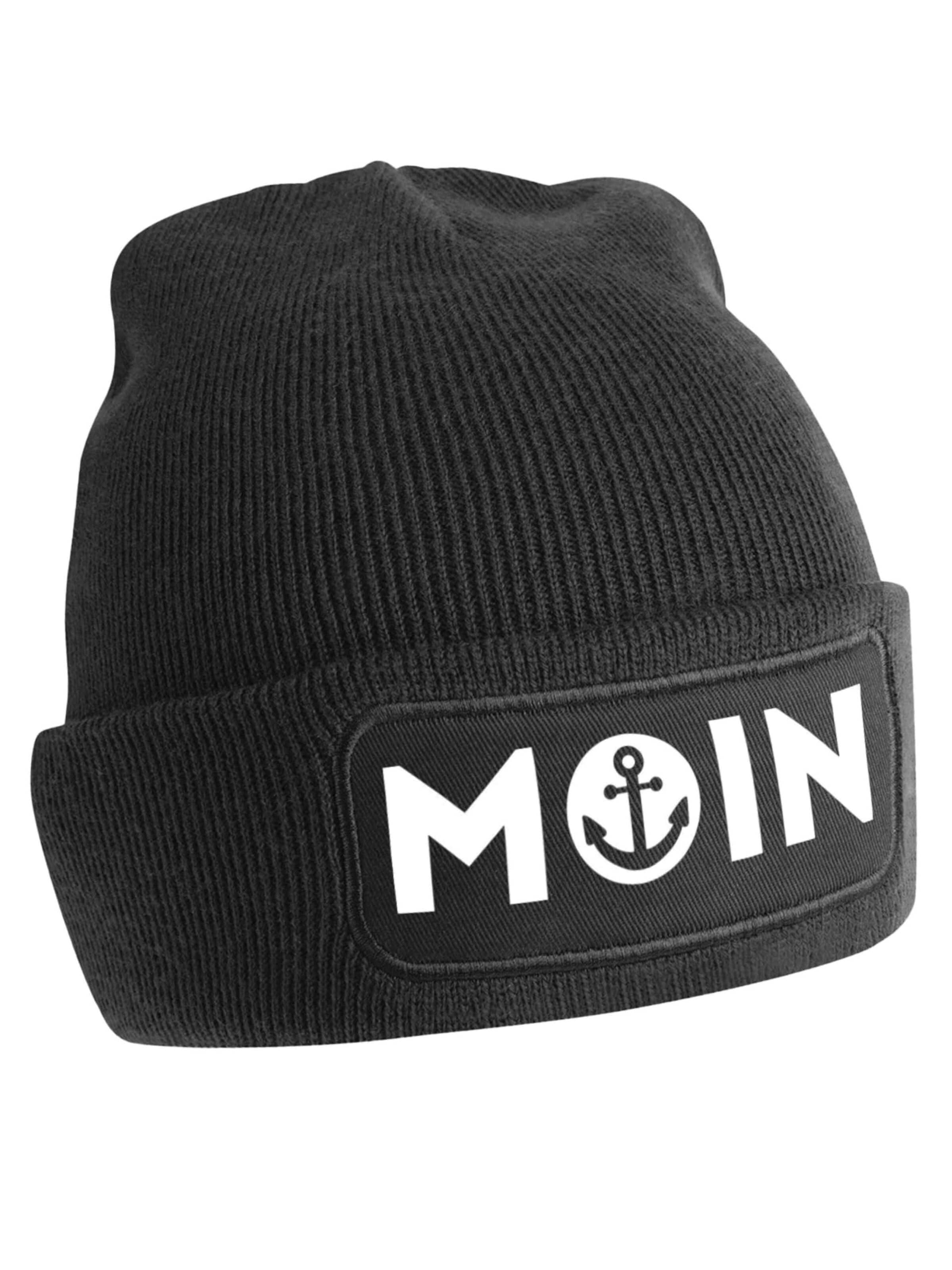 Youth Designz Mütze 'Moin'‌‌‌‌‌‌‌‌ in Schwarz