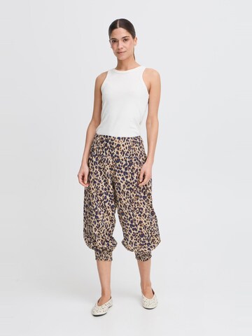 PULZ Jeans Tapered Harem trousers 'Jill' in Brown: front