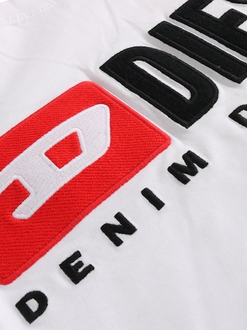 DIESEL Tričko 'T-JUST-LS-DIV' – bílá