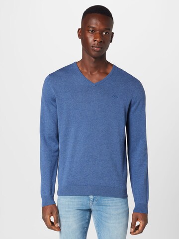 Pull-over s.Oliver en bleu : devant