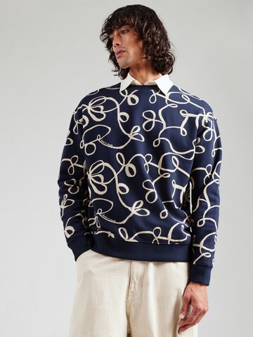 SCOTCH & SODA Collegepaita värissä sininen: etupuoli