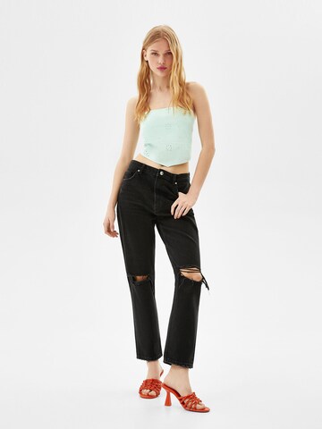 Bershka regular Jeans i sort