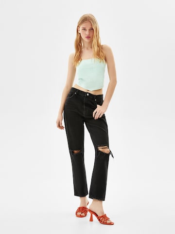 Bershka Regular Jeans in Zwart