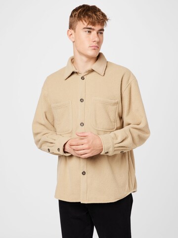 WEEKDAY Comfort Fit Skjorte i beige: forside