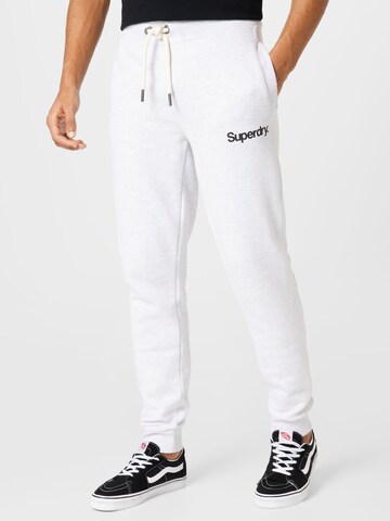 Superdry Tapered Hose in Weiß: predná strana