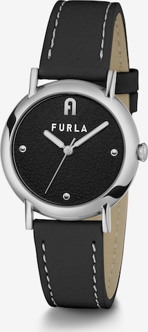 FURLA Analog Watch 'Easy Shape' in Black: front