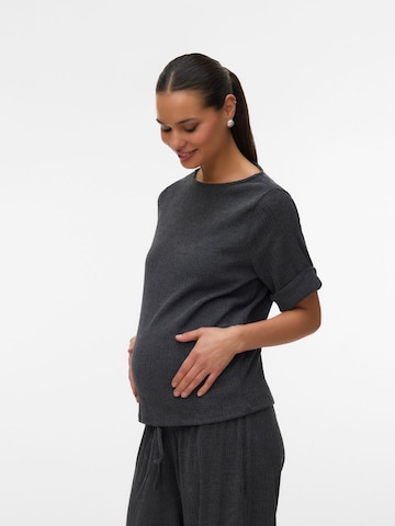 Vero Moda Maternity Bluse 'VMMLuna' in Grau: Vorderseite