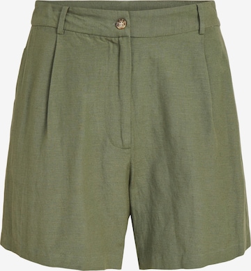 VILA Loose fit Pleat-front trousers 'PRISILLA' in Green: front