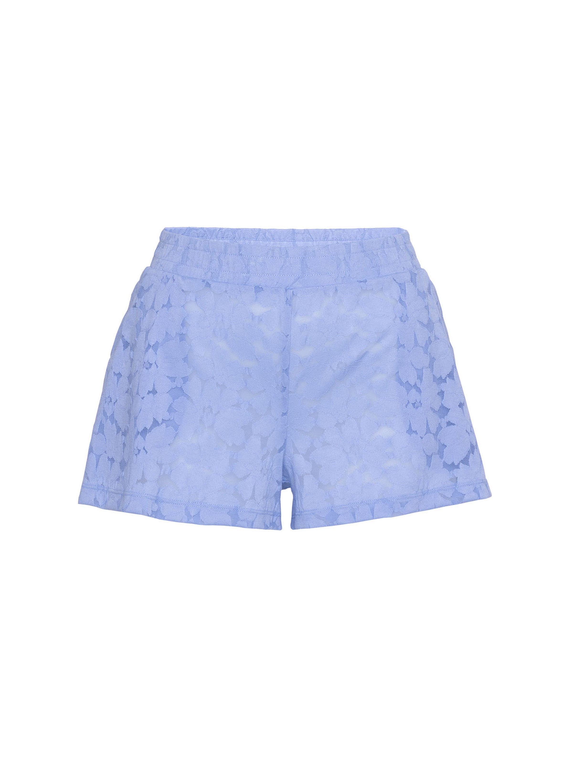 JOOP! Jeans Pyjamabroek 'Allover Lace' in Blauw: voorkant