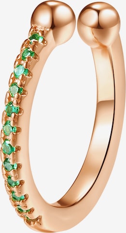 Hey Happiness - Pendientes 'Green Cuff' en oro: frente