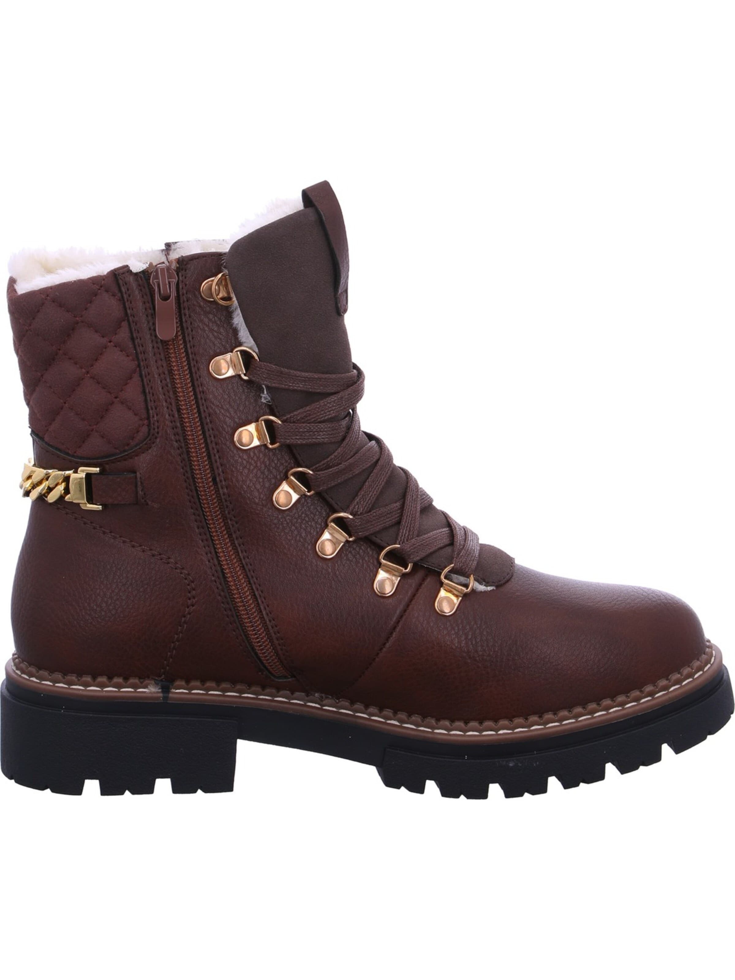 Laufsteg München Schnürstiefel‌‌‌‌‌‌‌‌‌‌ in Braun