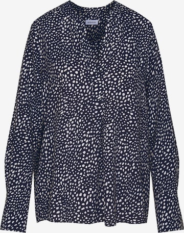 Tunique 'Schwarze Rose' SEIDENSTICKER en bleu : devant