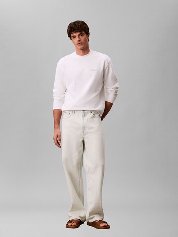 Calvin Klein Jeans Sweatshirt 'Terry' in Wit