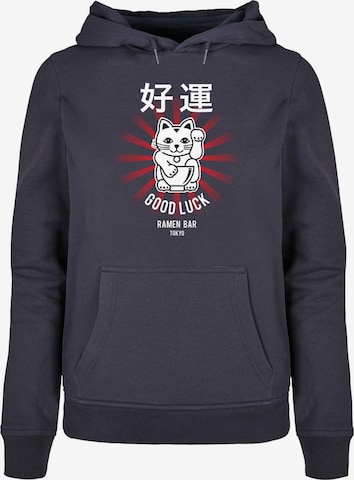 Merchcode Sweatshirt 'TORC - Good Luck' in Blauw: voorkant