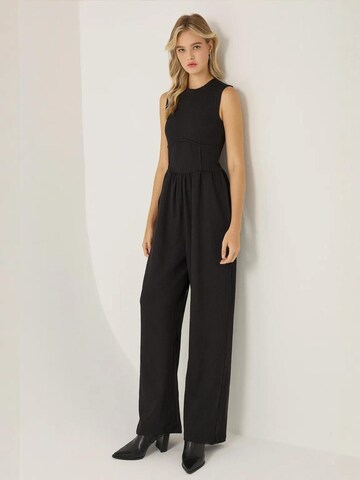 Hiccup Wide Leg Hose in Schwarz