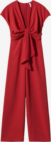 MANGO Jumpsuit 'Cannes' in Rot: predná strana