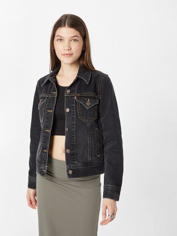 LEVI'S ® Tussenjas 'Noughties Trucker' in Zwart: voorkant